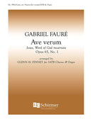 Ave verum op. 65/1 N 123