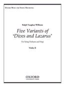 Five Variants on 'Dives and Lazarus' (Violin 2 part)