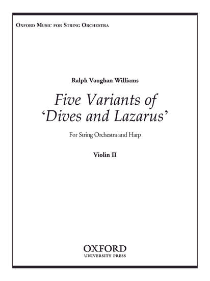 Five Variants on 'Dives and Lazarus' (Violin 2 part)