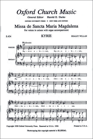 Missa de Sancta Maria Magdalena in D