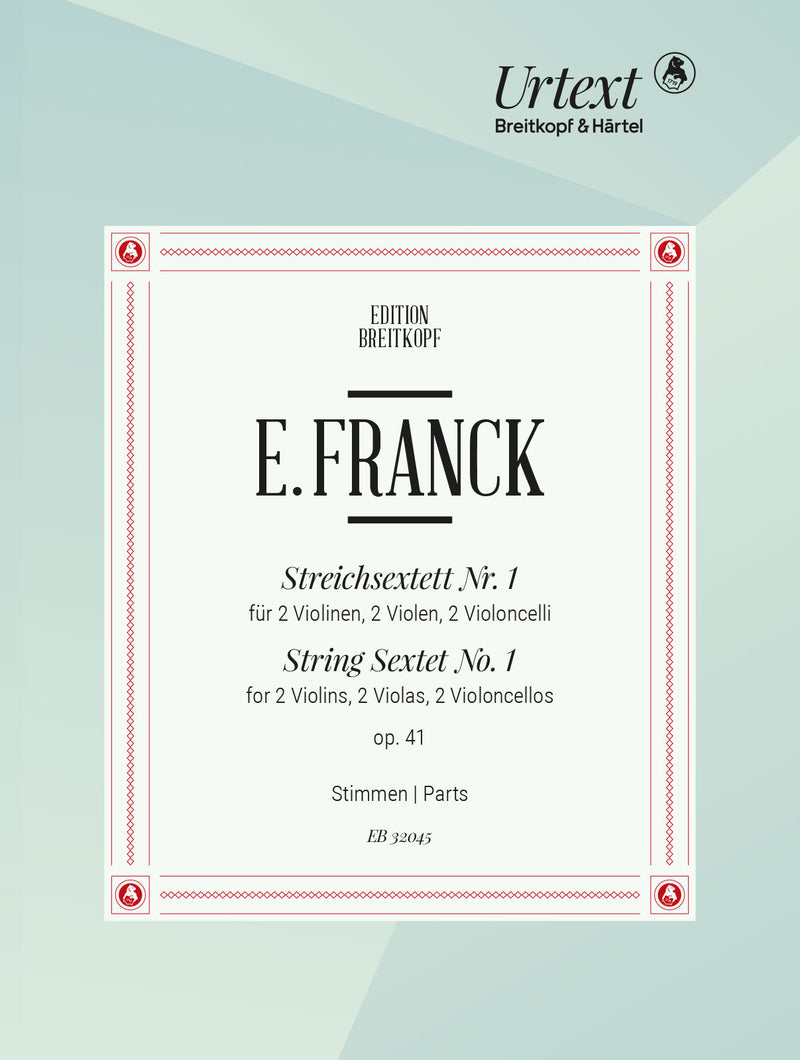 Streichsextett Nr. 1 Es-dur = String Sextet No. 1 in E flat major Op. 41 (Set of Parts)