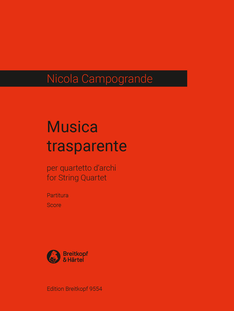 Musica trasparente (Full score)