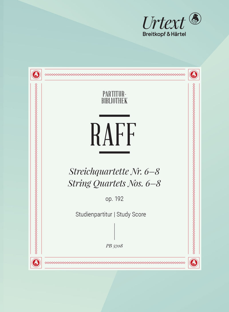 Streichquartette = String Quartets Nos. 6-8, Op. 192（ポケット・スコア）