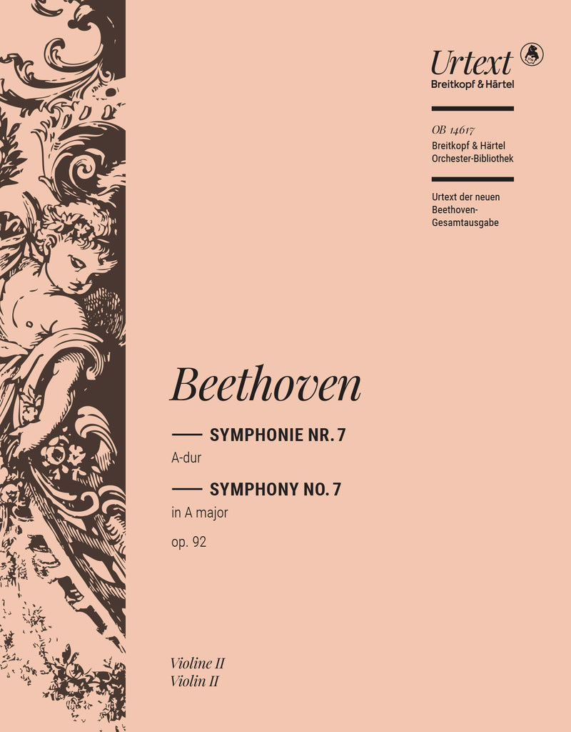 Symphonie Nr. 7 A-dur = Symphony No. 7 in A major Op. 92 (Violin 2 Part)