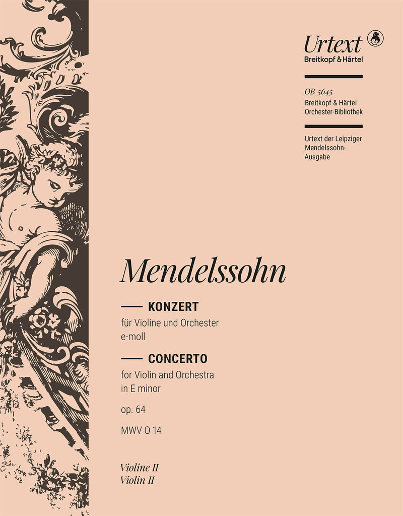 Violinkonzert e-moll = Violin Concerto in E minor Op. 64 MWV O 14 (Violin 2 Part)