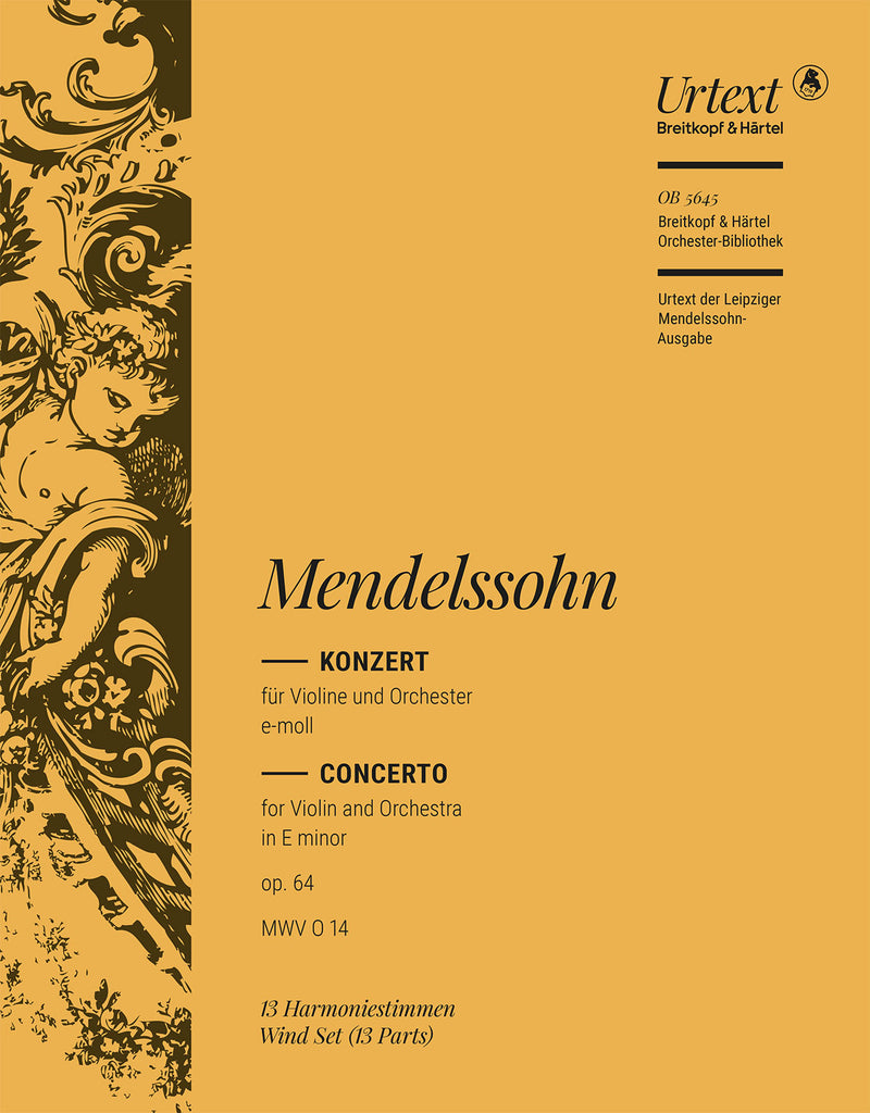Violinkonzert e-moll = Violin Concerto in E minor Op. 64 MWV O 14 (Wind Parts)