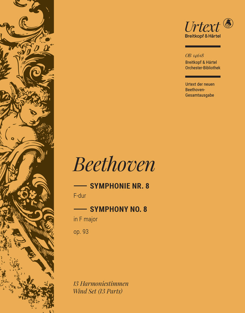 Symphonie Nr. 8 F-dur = Symphony No. 8 in F major Op. 93 (Wind Parts)