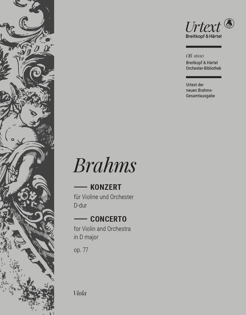 Violinkonzert D-dur = Violin Concerto in D major Op. 77 (Viola Part)
