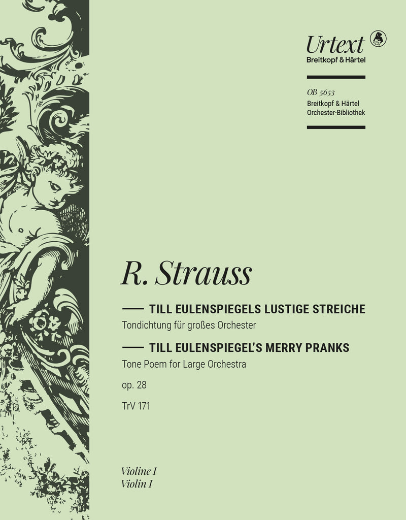 Till Eulenspiegels lustige Streiche = Till Eulenspiegel's Merry Pranks Op. 28 TrV 171 (Violin 1 Part)