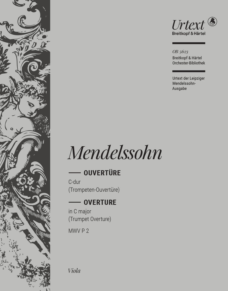 Ouvertüre C-dur = Overture in C major [Op. 101] MWV P 2 (Viola part)