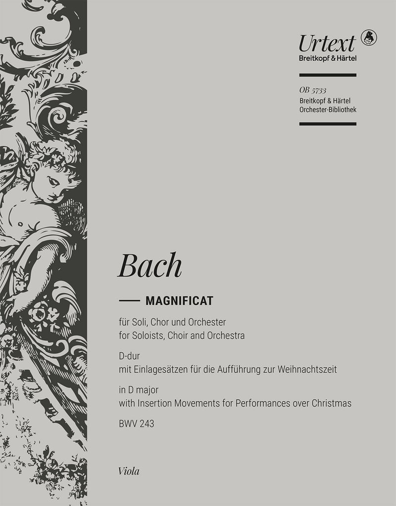 Magnificat D-dur = Magnificat in D major BWV 243 (Viola part)