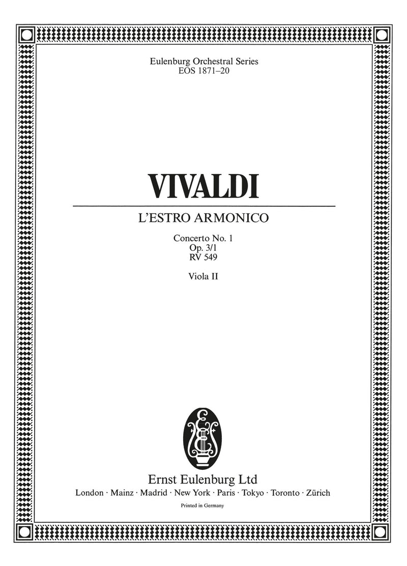 L'Estro Armonico op. 3/2 RV 578 (Viola 2 part)