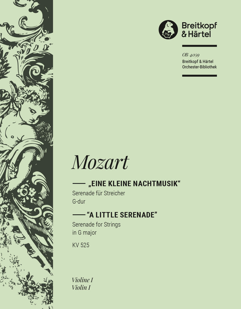 Eine kleine Nachtmusik G-dur = A Little Serenade in G major K. 525 (Violin 1 Part)