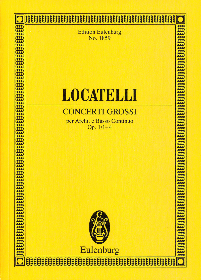 12 Concerti grossi Op. 1, nos. 1-4（ポケット・スコア）