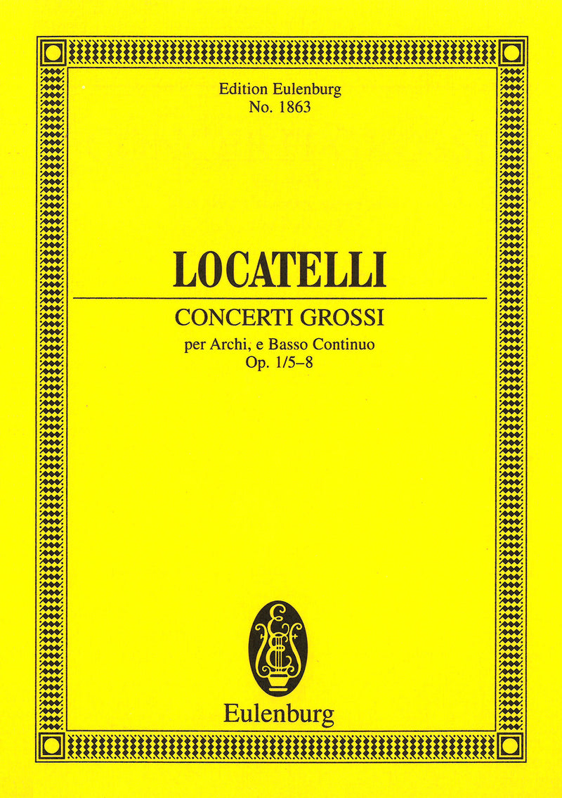 12 Concerti grossi Op. 1, nos. 5-8（ポケット・スコア）