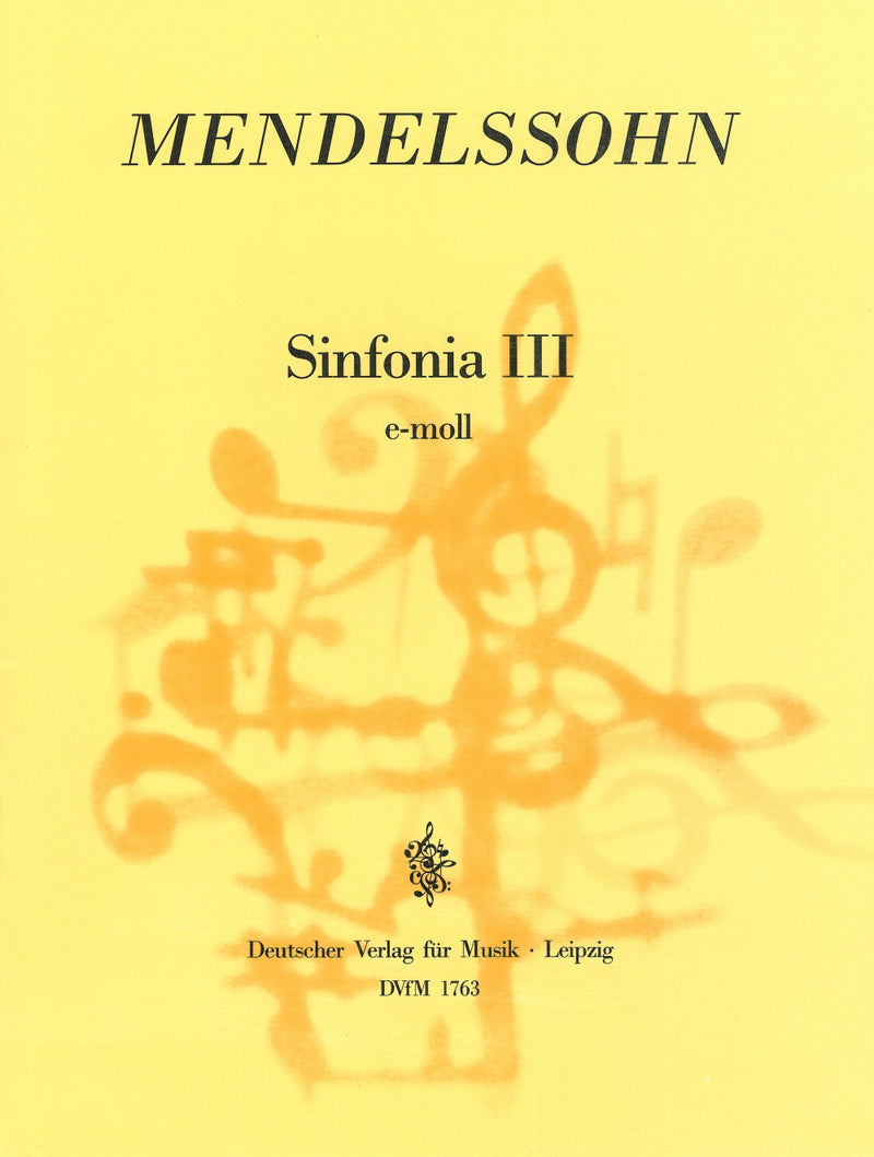 Sinfonia III e-moll = Sinfonia III in E minor MWV N 3 (Full score)