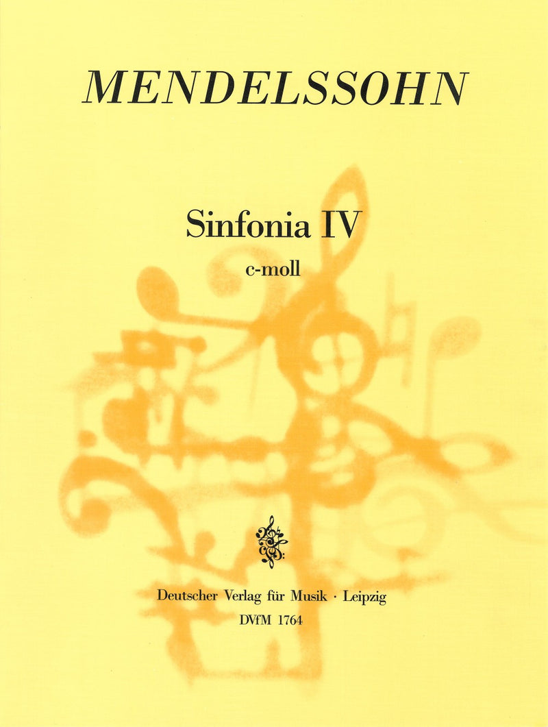 Sinfonia IV c-moll = Sinfonia IV in C minor MWV N 4 (Full score)