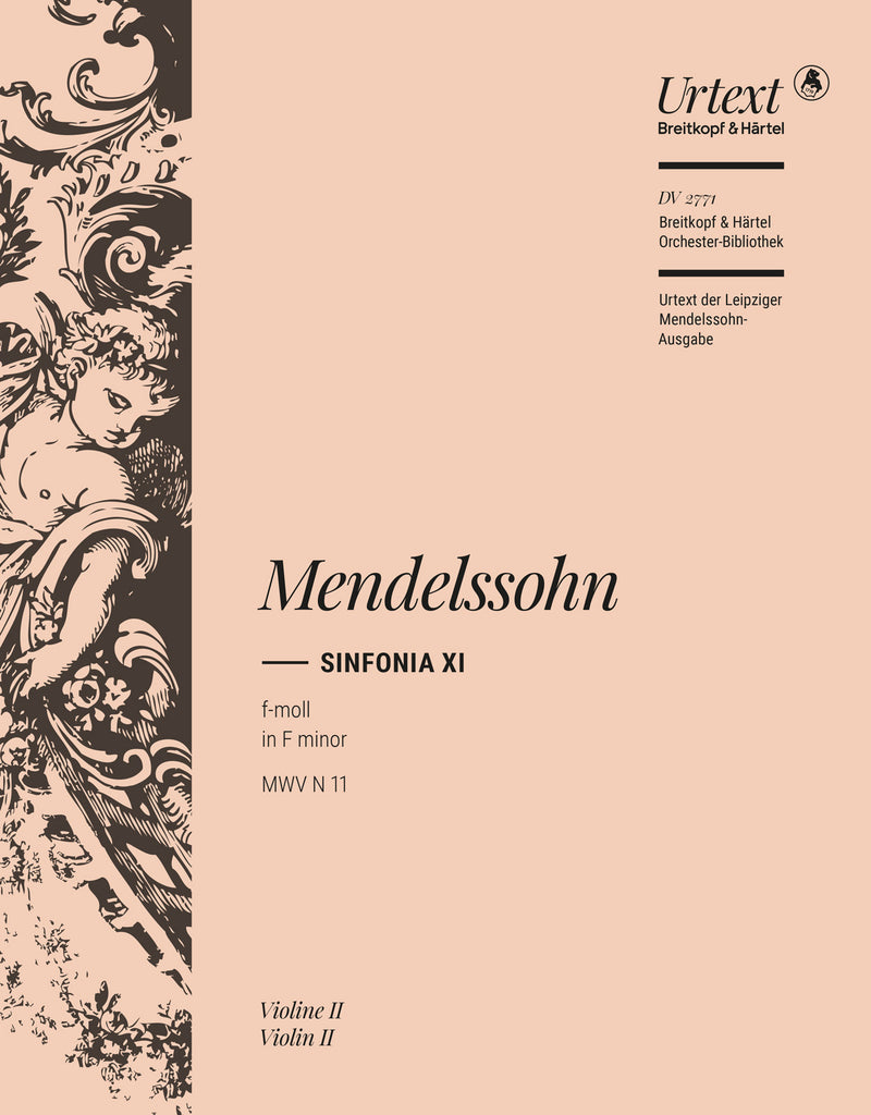 Sinfonia XI F-dur / f-moll = Sinfonia XI in F major / F minor MWV N 11 (Violin 2 part)