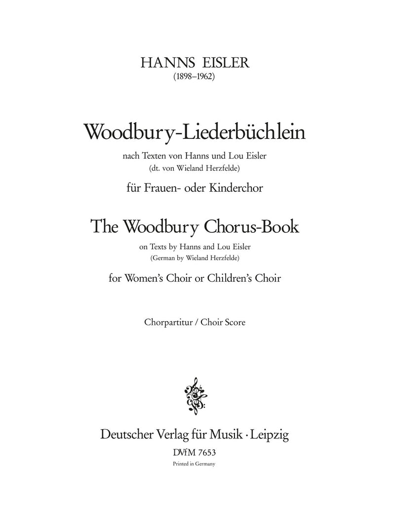 Woodbury-Liederbüchlein = The Woodbury Chorus-Book