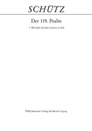 Der Schwanengesang. Des Königs und Propheten Davids 119. Psalm, 7. Wie habe ich dein Gesetze so lieb SWV 488