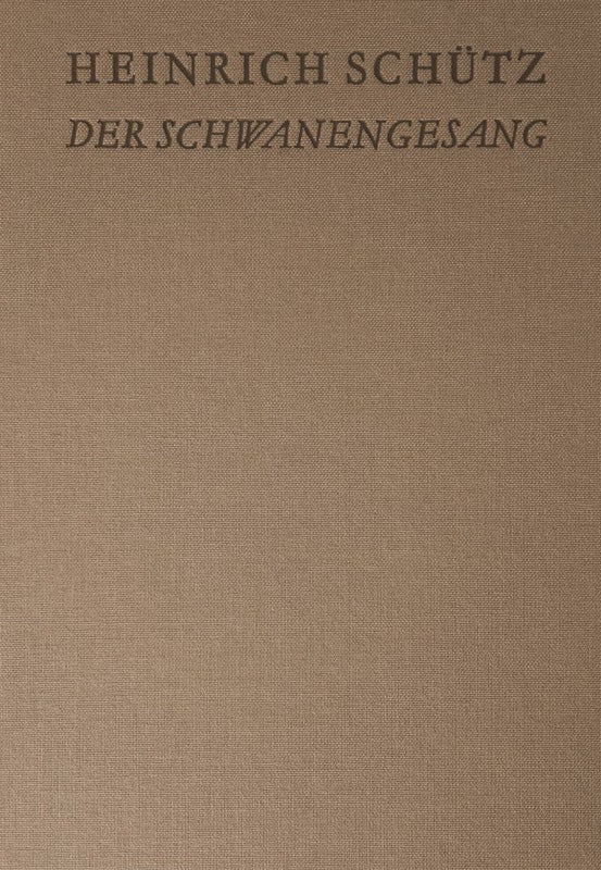 Der Schwanengesang. Des Königs und Propheten Davids 119. Psalm (Full score)