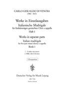 Italienische Madrigale = Italian Madrigals: Volume 1: O dolce mio tesore – Millel volte il di moro
