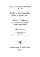 Sacrae Cantiones: Volume 1: 1. Ave, dulcissima Maria – 2. O vos omnes – 3. Domine, ne despicias ...