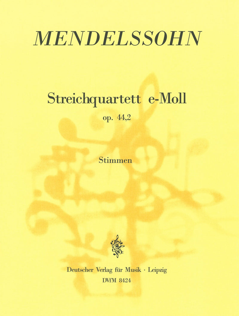 Streichquartett e-moll = String Quartet in E minor Op. 44/2 MWV R 26