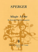 Adagio A-dur = Adagio in A major (Score and parts)