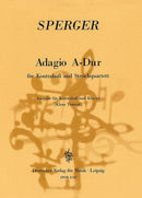 Adagio A-dur = Adagio in A major (Piano reduction)
