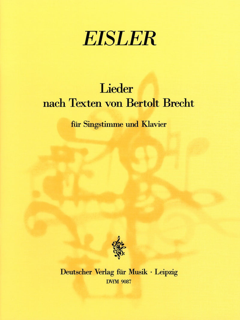 Lieder nach Texten von Bertolt Brecht = Songs based on Words by Bertolt Brecht