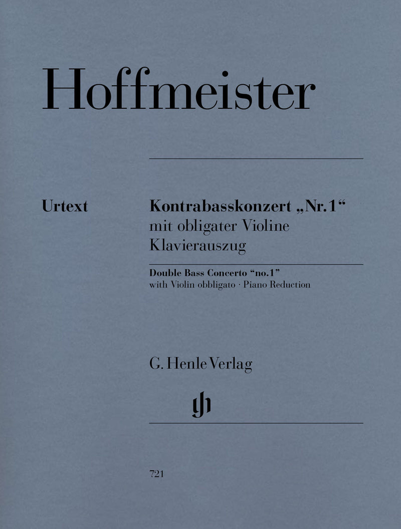Kontrabasskonzert „Nr. 1“ = Double Bass Concerto “No. 1”（ピアノ・リダクション）