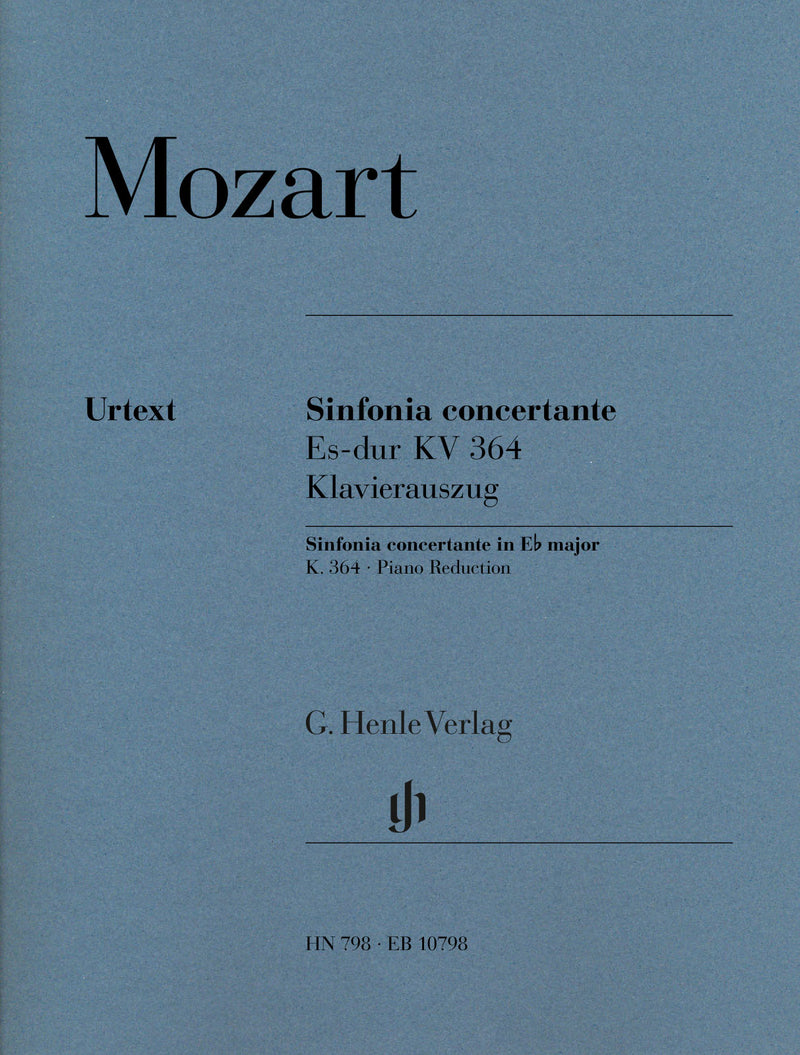 Sinfonia concertante Es-dur = Sinfonia concertante in E flat major K. 364 (320d) ピアノ・リダクション
