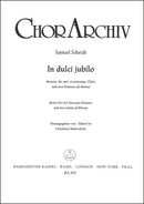 In dulci jubilo（第1合唱譜）für zwei vierstimmige Chöre und zwei Klarinen ad libitum