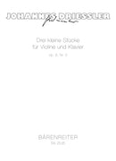 Drei kleine Stücke für Violine und Klavier op. 8/3