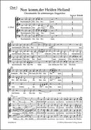 Nun komm, der Heiden Heiland（第1合唱譜）