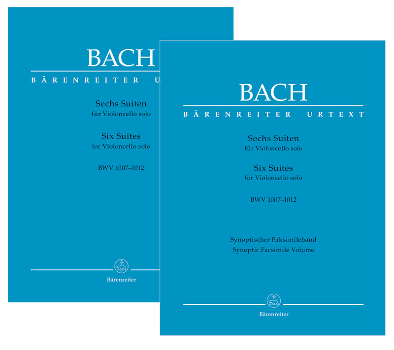 Sechs Suiten für Violoncello solo BWV 1007-1012 = Six Suites for Violoncello solo BWV 1007-1012: Facsimile + Urtext from the New Bach Edition, Revised（２巻セット）