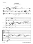Variationen für Orgel und Blechbläserchor = Variations for Organ and Brass Ensemble (Wind instruments score)