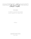 Grodek für Bariton und acht Instrumente (1991) (Score)