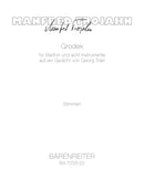 Grodek für Bariton und acht Instrumente (1991) (Set of Parts)