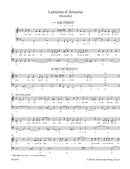 Lamento d'Arianna (Monodia) / Pianto della Madonna (Contrafactum) for Solo Voice and Basso continuo