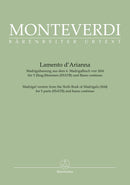 Lamento d'Arianna for 5 parts (SSATB) and basso continuo (Score)