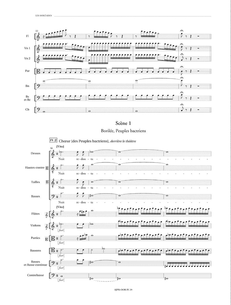 Les Boréades RCT 31 (Score 布装丁）