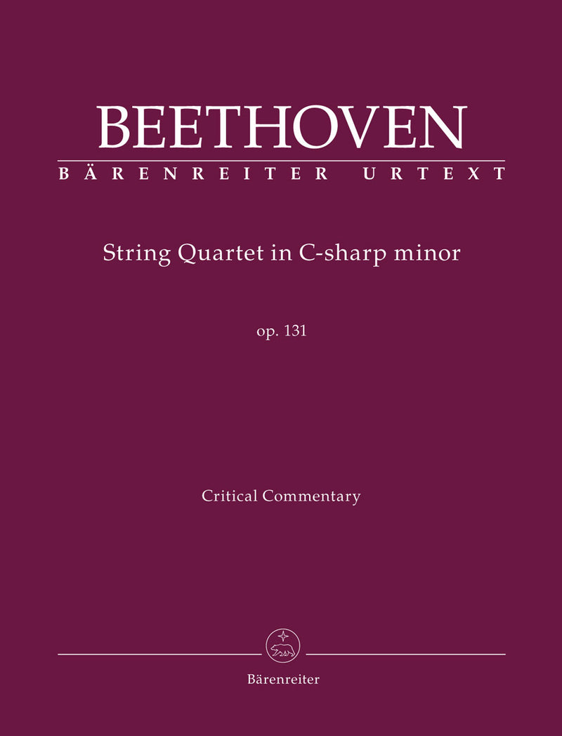 Streichquartett cis-Moll = String Quartet in C-sharp minor op. 131 (Critical commentary)