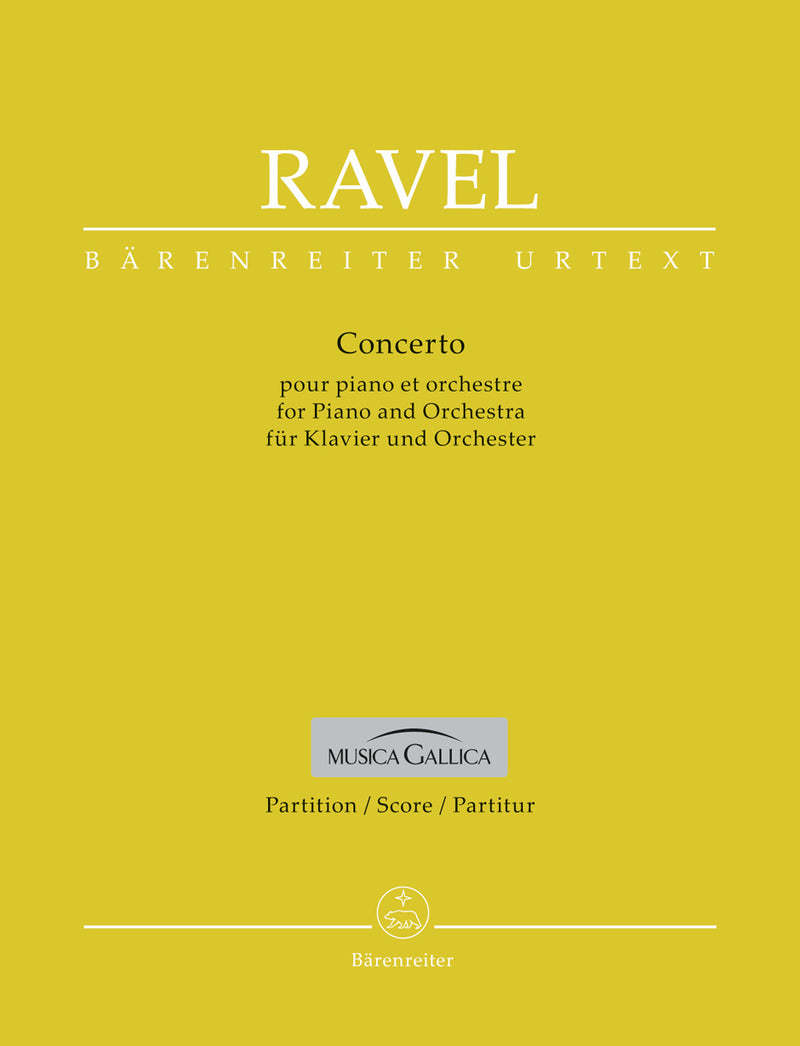 Concerto for Piano and Orchestra (Score)