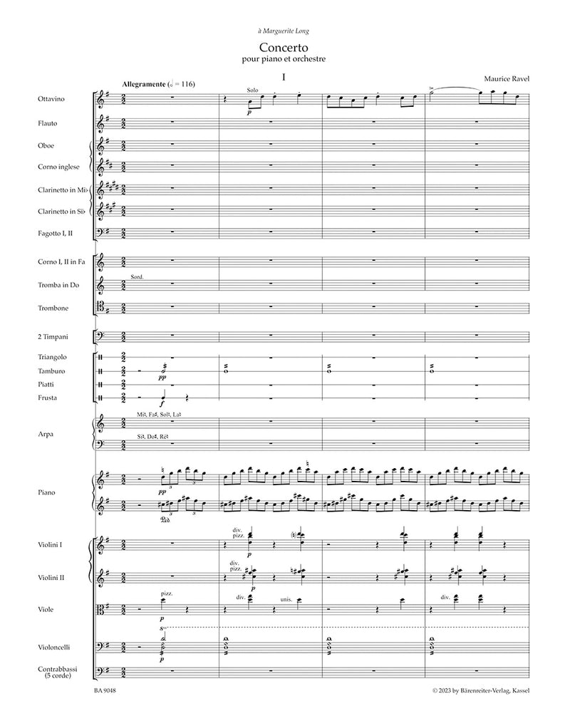 Concerto for Piano and Orchestra (Score)