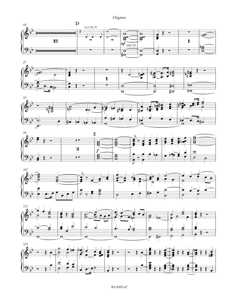 Lobgesang = Hymn of Praise op. 52 MWV A 18 (Organ part)