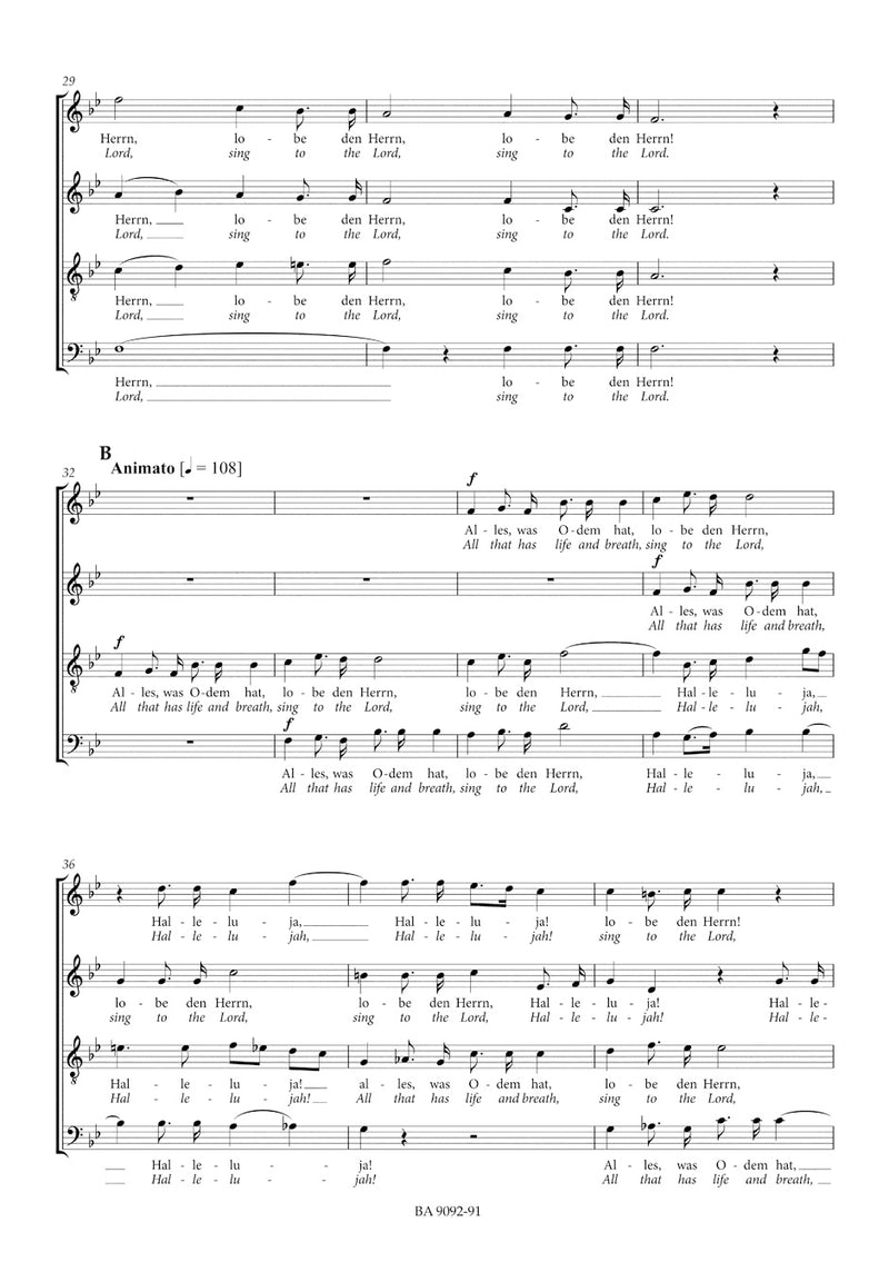 Lobgesang = Hymn of Praise op. 52 MWV A 18 (Choral score)