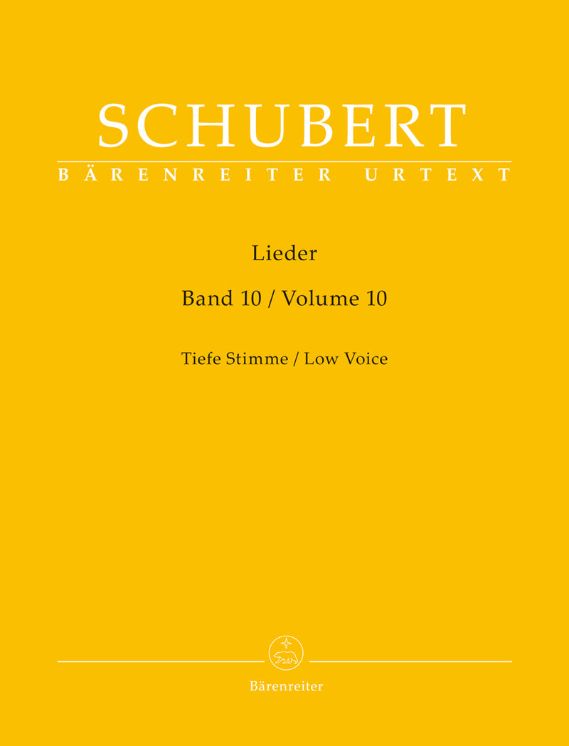 Lieder, Volume 10 (Low Voice)