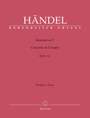 Konzert = Concerto in F major HWV 331 (Score)